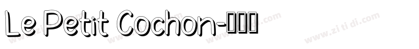 Le Petit Cochon字体转换
